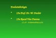 Evolutiebiologie 15u Prof. Dr. W. Decleir 15u Raoul Van Damme C1.19 - rvdamme@uia.ac.be