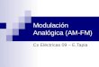 Modulación Analógica (AM-FM) Cx Eléctricas 09 – E.Tapia