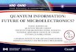 QUANTUM INFORMATION: FUTURE OF MICROELECTRONICS? PAWEL HAWRYLAK QUANTUM THEORY GROUP INSTITUTE FOR MICROSTRUCTURAL SCIENCES NATIONAL RESEARCH COUNCIL OF
