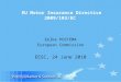 Slide 1 EU Motor Insurance Directive 2009/103/EC Eelke POSTEMA European Commission EESC, 24 June 2010