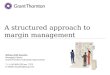A structured approach to margin management William (Bill) Surphlis Managing Partner Grant Thornton Productivity Improvement T +1 416 366 0100 ext. 7223