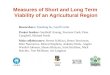 Measures of Short and Long Term Viability of an Agricultural Region Researchers: Xianfeng Su, Geoff Carlin Project leaders: Senthold Asseng, Freeman Cook,