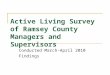 Active Living Survey of Ramsey County Managers and Supervisors Conducted March-April 2010 Findings