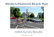 Western Piedmont Bicycle Plan Initial Survey Results October 22 nd, 2013