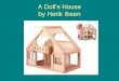 A Doll’s House by Herik Ibsen. I. Introduction A.Ibsen’s Style B.Lies and Truth