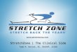 Logo Stretch Back the Years tm StretchZone | The Clinical Side Todd M. Narson, DC, DACBSP, ICSSD