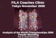 FILA Coaches Clinic Tokyo November 2006 Analysis of the World Championships 2006 Female Wrestling Prof. Dr. Harold Tünnemann