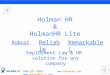 Robust Holman HR & HolmanHR Lite ReliableRemarkable! 800-321-2843   Employment Law & HR solution for any company