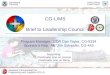 Assistant Commandant for Engineering and Logistics (CG-4) Homeland Security United States Coast Guard CG-LIMS Brief to Leadership Council CG-LIMS Brief