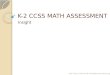 K-2 CCSS MATH ASSESSMENT Insight DAT Team (390-2678) DAT@duvalschools.org