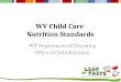 WV Child Care Nutrition Standards WV Department of Education Office of Child Nutrition