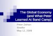 The Global Economy (and What Peter Learned At Band Camp) Peter Zeihan Stratfor May 12, 2009