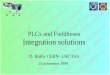 PLCs and Fieldbuses Integration solutions D. Brahy CERN- LHC/IAS 25 november 1999