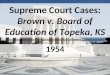 Supreme Court Cases: Brown v. Board of Education of Topeka, KS 1954