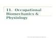 TI 2111 Work System Design and Ergonomics 11. Occupational Biomechanics & Physiology