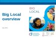 B IG L OCAL Big Local overview July 2011. B IG L OCAL Outcomes: Communities identify local needs and take action People will have increased skills and