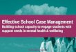 Effective School Case Management Building school capacity to engage students with support needs in mental health & wellbeing 