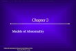 Chapter 3 Models of Abnormality Slides & Handouts by Karen Clay Rhines, Ph.D. Seton Hall University