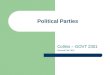 Political Parties Collins – GOVT 2301 Revised Fall 2010