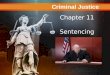 Criminal Justice Today Chapter 11 Sentencing Criminal Justice