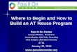 Where to Begin and How to Build an AT Reuse Program Pass It On Center Carolyn Phillips, Moderator Jessica Brodey, JMB Policy Consulting Alma Burgess, Utah