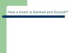 How a Grant is Ranked and Scored?". CIHR Process