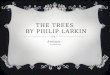THE TREES BY PHILIP LARKIN Analysis~ By Melanie Lim
