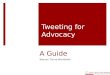 A Guide Women Thrive Worldwide Advocacy Tools & Resources Tweeting for Advocacy