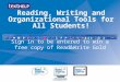 Reading, Writing and Organizational Tools for All Students! Sign in to be entered to win a free copy of Read&Write Gold
