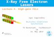Lecture 4. High-gain FELs X-Ray Free Electron Lasers Igor Zagorodnov Deutsches Elektronen Synchrotron TU Darmstadt, Fachbereich 18 19. May 2014