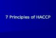 7 Principles of HACCP. HAZARD ??? A biological, chemical, or physical agent in food with the potential to cause an adverse health effect (Codex, 1997)