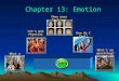 Chapter 13: Emotion What a rush! Let’s get Physical Show your Feelings How do I feel? What’s so upsetting? 100