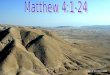 Click for next slide The temptation of Christ. Matthew 4:1-11 The place. Matthew 4:1 The tempter. Matthew 4:1 The length of time. Matthew 4:2 Click for