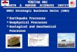 EMSI Strategic Business Units (SBU)  Earthquake Processes  Geophysical Processes  Geological and Geochemical Processes TÜBİTAK MRC EARTH & MARINE SCIENCES