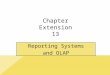 Reporting Systems and OLAP Chapter Extension 13. ce13-2 Study Questions Q1: How do reporting systems enable people to create information? Q2: What are