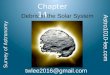 Survey of Astronomy Astro1010-lee.com twlee2016@gmail.com Chapter 14 Debris in the Solar System