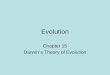 Evolution Chapter 15 Darwin ’ s Theory of Evolution