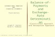 Balance-of- Payments and Exchange-Rate Determination Elasticities Approach and Absorption Approach INTERNATIONAL MONETARY AND FINANCIAL ECONOMICS Third
