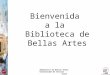 Biblioteca de Bellas Artes. Universidad de Sevilla Curso 2014_2015 Bienvenida a la Biblioteca de Bellas Artes