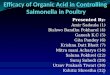 efficacy of organic acid in prevention of salmonella