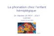 La phonation chez lenfant hémiplégique Dr. Martine LE ROY - JOLY Lannion mardi 24 mai 2005 Natasha