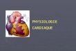 PHYSIOLOGIE CARDIAQUE. Physiologie cardiaque Le système cardiovasculaire a un rôle de : distribution aux cellules : nutriments (AA, AG, vitamines) et