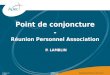 Référence du docDépartement Études et Recherche Point de conjoncture - Réunion Personnel Association P. LAMBLIN