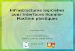 1 Infrastructures logicielles pour Interfaces Homme- Machine plastiques Anne Roudaut Sous la responsabilité de Joëlle Coutaz et Lionel Balme CLIPS, IIHM