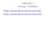 PROLOG 1 Prolog - Initiation