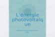 Lénergie photovoltaïque Montero Isabel et Frois Victoria 2nde