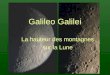 Galileo Galilei La hauteur des montagnes sur la Lune