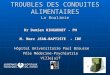 TROUBLES DES CONDUITES ALIMENTAIRES La Boulimie Dr Damien RINGUENET - PH M. Marc JEAN-BAPTISTE - IDE Hôpital Universitaire Paul Brousse Hôpital Universitaire