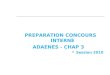 PREPARATION CONCOURS INTERNE ADAENES - CHAP 3 Session 2010