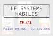 LE SYSTEME HABILIS TP N°1 Prise en main du système